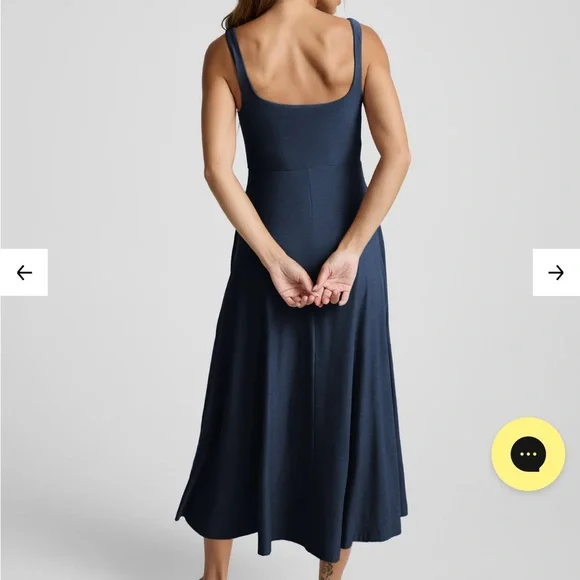 Beyond Yoga Featherweight At The Ready Square Neck Midi Dress - Picture 4 of 13